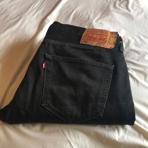 Levi’s 501, black wash waist 36, length 32